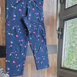GAP Blue and Pink Floral Leggings